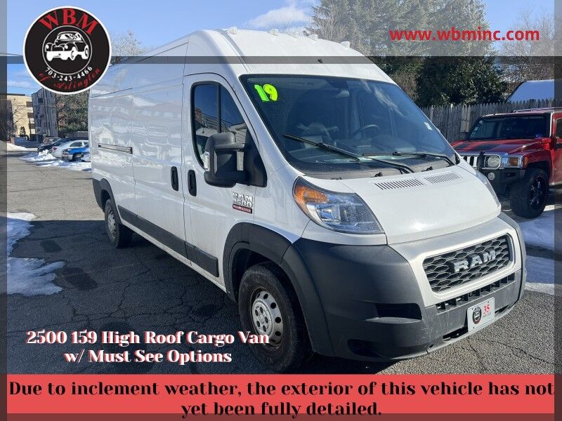2019 Ram ProMaster 2500 159 High Roof Cargo Van FWD
