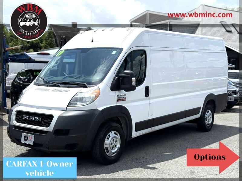 2019 Ram ProMaster 3500 159 High Roof Extended Cargo Van FWD