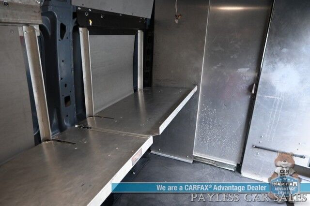 2019 Ram ProMaster Cargo Van 3500 / High Roof / 3.6L V6 / Power Locks, Windows & Mirrors / Bluetooth / USB Input / Back Up Camera / Rear Park Sensors / Air Conditioning / Pass Through Bulkhead / Adjustable Built In Shelving Anchorage AK