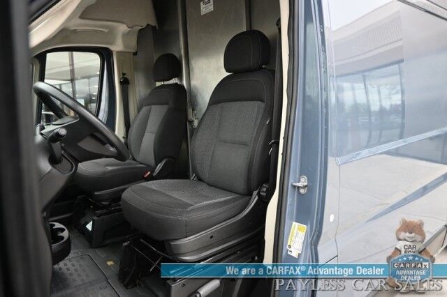 2019 Ram ProMaster Cargo Van 3500 / High Roof / 3.6L V6 / Power Locks, Windows & Mirrors / Bluetooth / USB Input / Back Up Camera / Rear Park Sensors / Air Conditioning / Pass Through Bulkhead / Adjustable Built In Shelving Anchorage AK