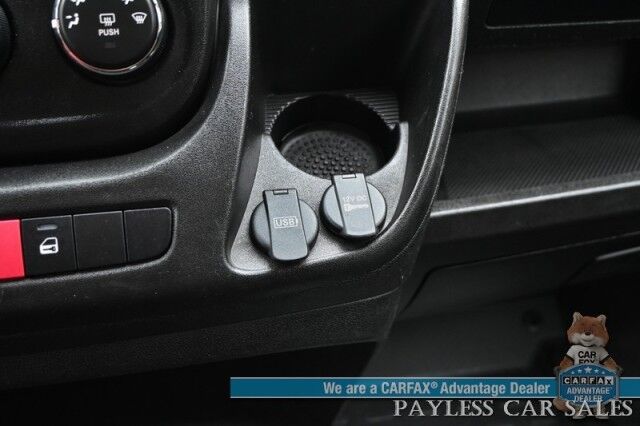 2019 Ram ProMaster Cargo Van High Roof / 3.6L V6 / Power Locks, Windows & Mirrors / Bluetooth / USB Input / Back Up Camera / Rear Park Sensors / Air Conditioning / Pass Through Bulkhead / Adjustable Built In Shelving Anchorage AK