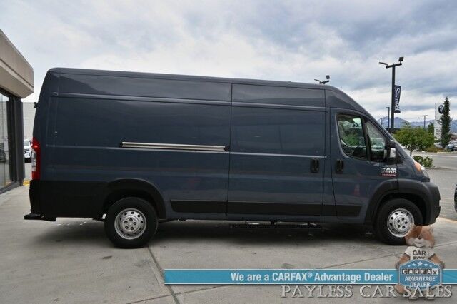 2019 Ram ProMaster Cargo Van High Roof / 3.6L V6 / Power Locks, Windows & Mirrors / Bluetooth / USB Input / Back Up Camera / Rear Park Sensors / Air Conditioning / Pass Through Bulkhead / Adjustable Built In Shelving Anchorage AK