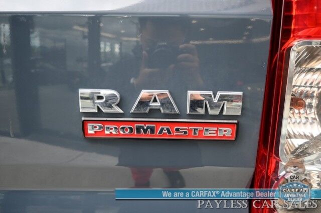 2019 Ram ProMaster Cargo Van High Roof / 3.6L V6 / Power Locks, Windows & Mirrors / Bluetooth / USB Input / Back Up Camera / Rear Park Sensors / Air Conditioning / Pass Through Bulkhead / Adjustable Built In Shelving Anchorage AK