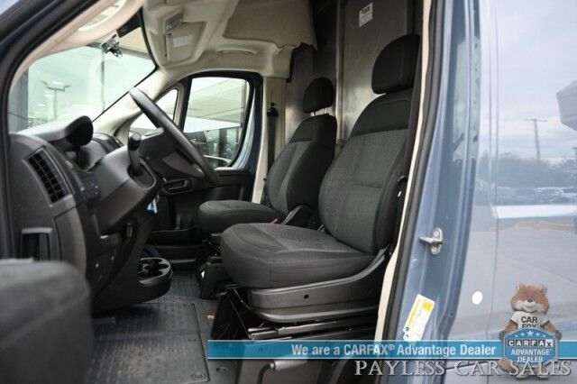 2019 Ram ProMaster Cargo Van High Roof / 3.6L V6 / Power Locks, Windows & Mirrors / Bluetooth / USB Input / Back Up Camera / Rear Park Sensors / Air Conditioning / Pass Through Bulkhead / Adjustable Built In Shelving Anchorage AK