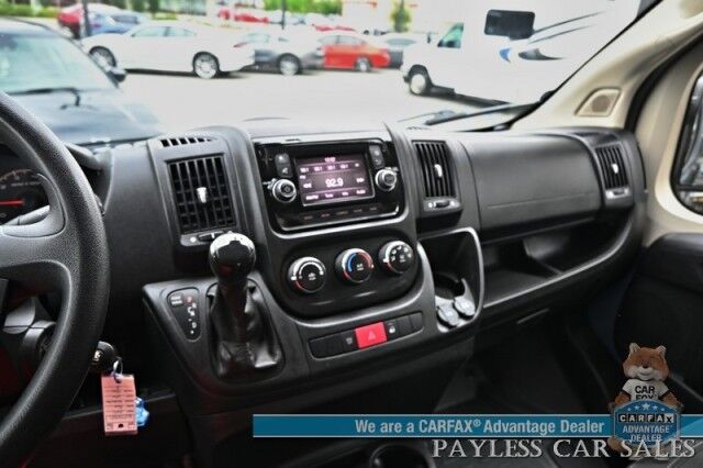 2019 Ram ProMaster Cargo Van High Roof / 3.6L V6 / Power Locks, Windows & Mirrors / Bluetooth / USB Input / Back Up Camera / Rear Park Sensors / Air Conditioning / Pass Through Bulkhead / Adjustable Built In Shelving Anchorage AK