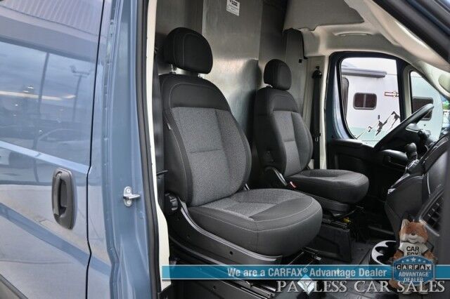 2019 Ram ProMaster Cargo Van High Roof / 3.6L V6 / Power Locks, Windows & Mirrors / Bluetooth / USB Input / Back Up Camera / Rear Park Sensors / Air Conditioning / Pass Through Bulkhead / Adjustable Built In Shelving Anchorage AK