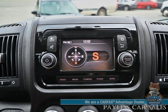 2019 Ram ProMaster Cargo Van High Roof / 3.6L V6 / Power Locks, Windows & Mirrors / Bluetooth / USB Input / Back Up Camera / Rear Park Sensors / Air Conditioning / Pass Through Bulkhead / Adjustable Built In Shelving Anchorage AK