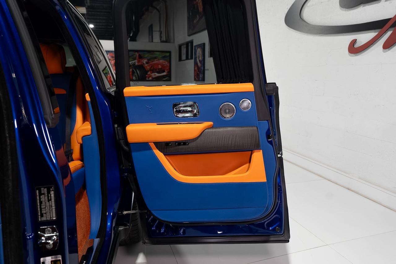 2019 Rolls-Royce Cullinan FOUR-PASSENGER CONFIGURATION! Salamanca Blue paint, Mandarin coachline, bespoke interior AND MORE!!! Fort Lauderdale FL