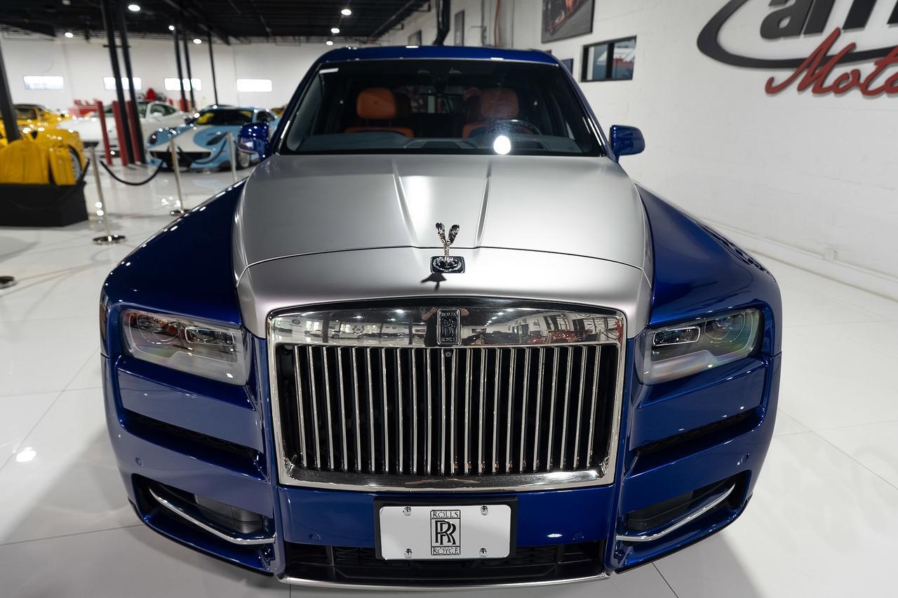 2019 Rolls-Royce Cullinan FOUR-PASSENGER CONFIGURATION! Salamanca Blue paint, Mandarin coachline, bespoke interior AND MORE!!!