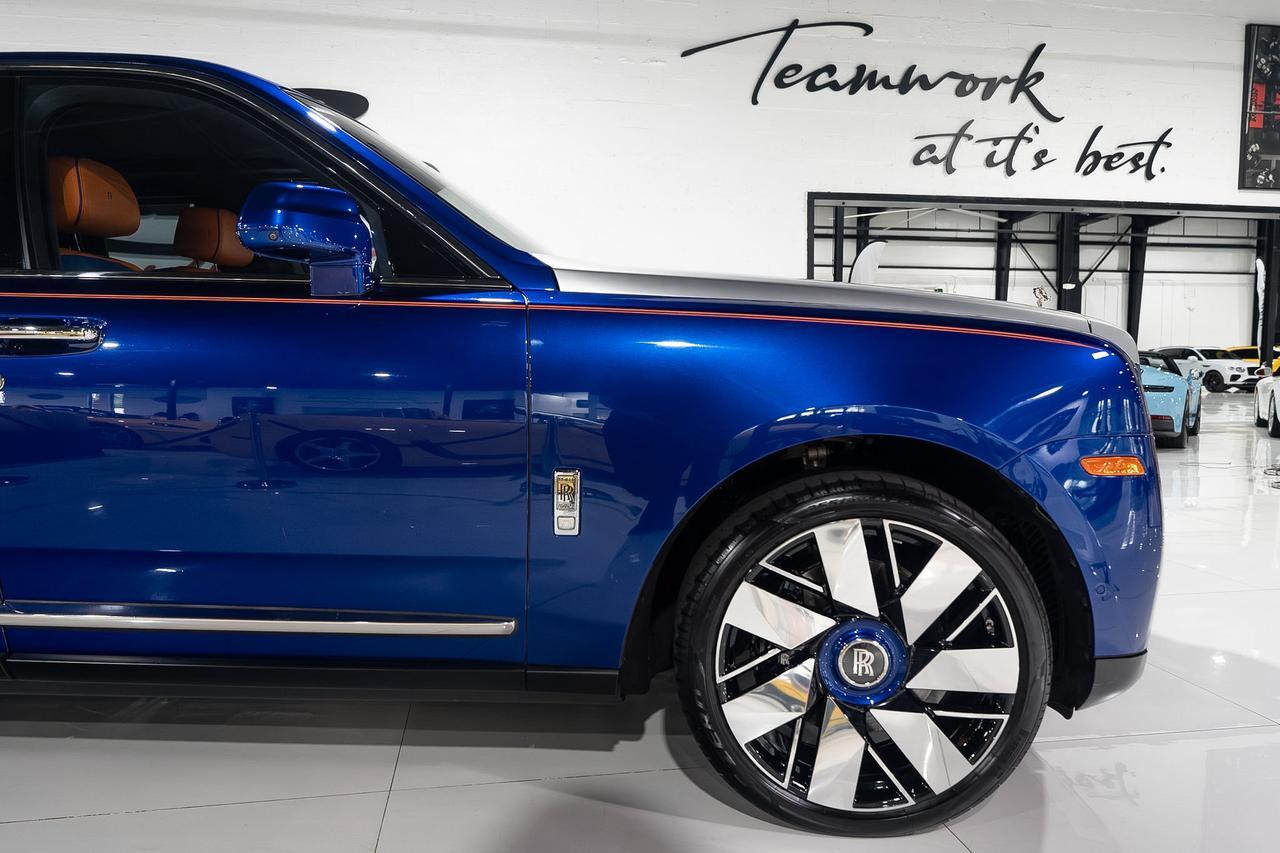 2019 Rolls-Royce Cullinan FOUR-PASSENGER CONFIGURATION! Salamanca Blue paint, Mandarin coachline, bespoke interior AND MORE!!! Fort Lauderdale FL