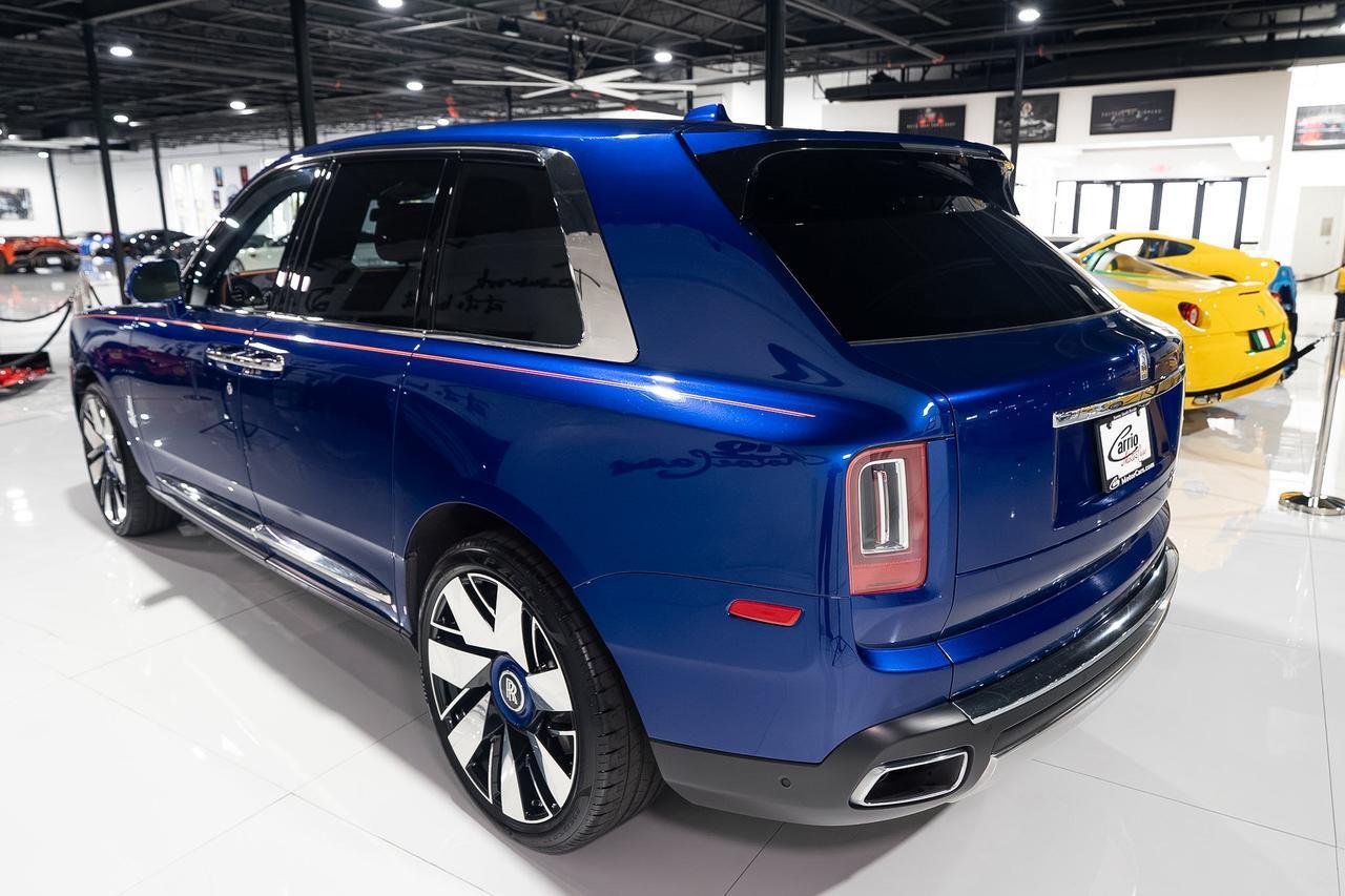 2019 Rolls-Royce Cullinan FOUR-PASSENGER CONFIGURATION! Salamanca Blue paint, Mandarin coachline, bespoke interior AND MORE!!! Fort Lauderdale FL