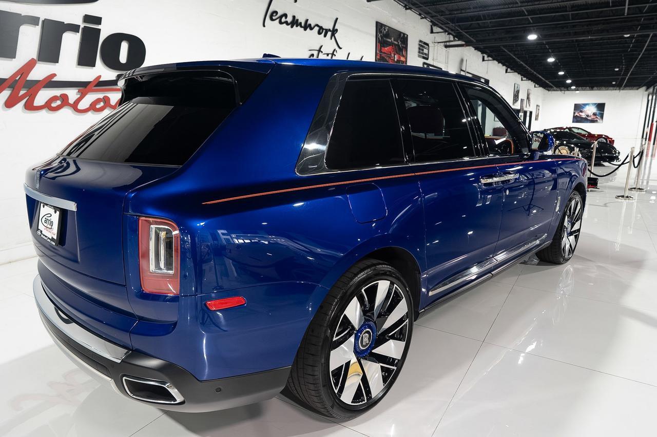 2019 Rolls-Royce Cullinan FOUR-PASSENGER CONFIGURATION! Salamanca Blue paint, Mandarin coachline, bespoke interior AND MORE!!! Fort Lauderdale FL