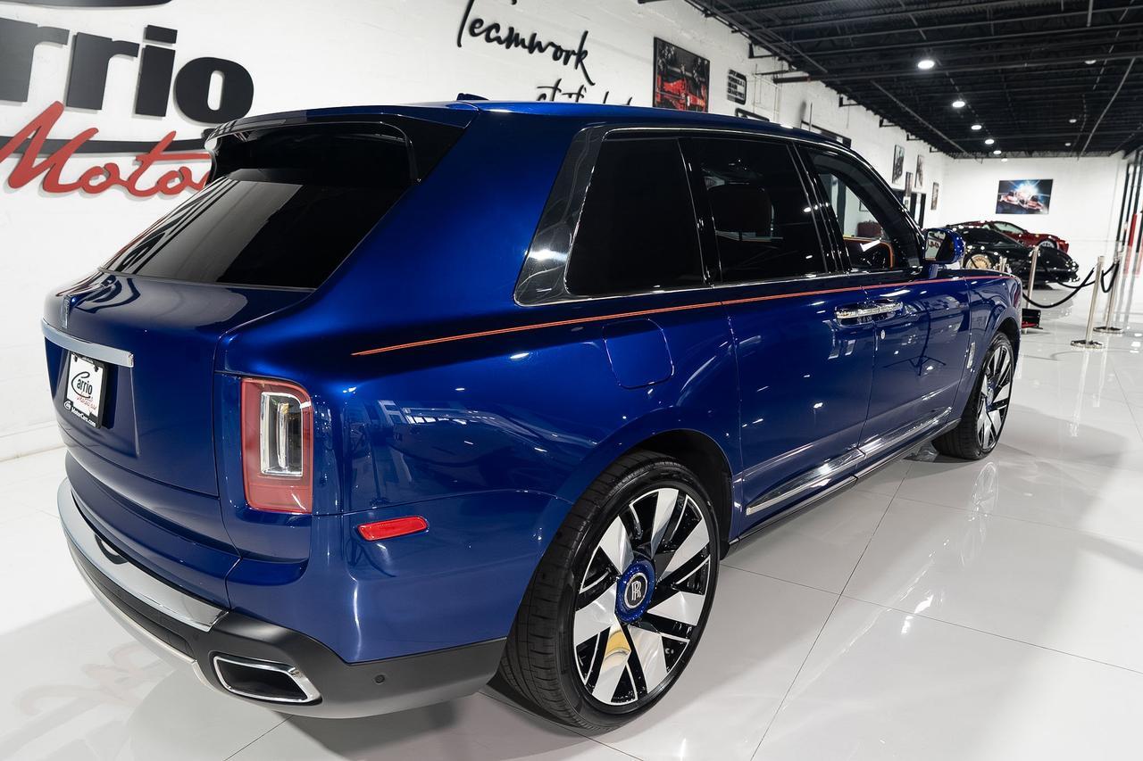 2019 Rolls-Royce Cullinan FOUR-PASSENGER CONFIGURATION! Salamanca Blue paint, Mandarin coachline, bespoke interior AND MORE!!! Fort Lauderdale FL