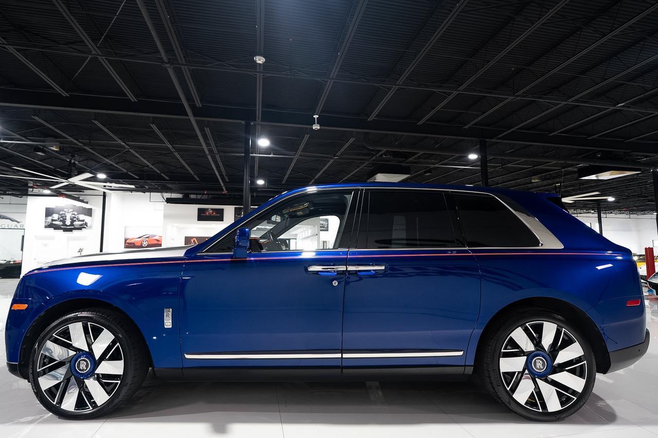2019 Rolls-Royce Cullinan FOUR-PASSENGER CONFIGURATION! Salamanca Blue paint, Mandarin coachline, bespoke interior AND MORE!!! Fort Lauderdale FL