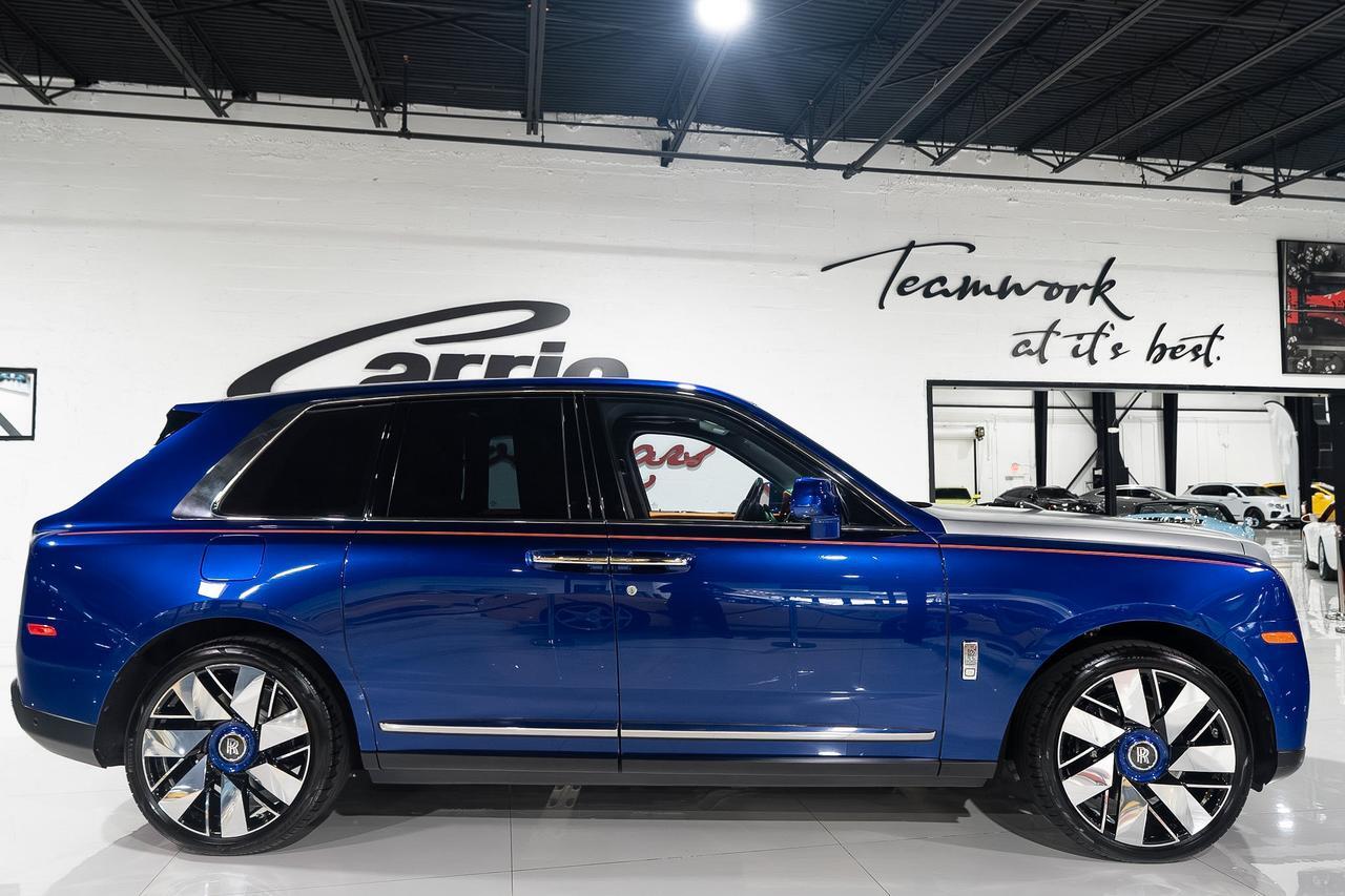 2019 Rolls-Royce Cullinan FOUR-PASSENGER CONFIGURATION! Salamanca Blue paint, Mandarin coachline, bespoke interior AND MORE!!! Fort Lauderdale FL