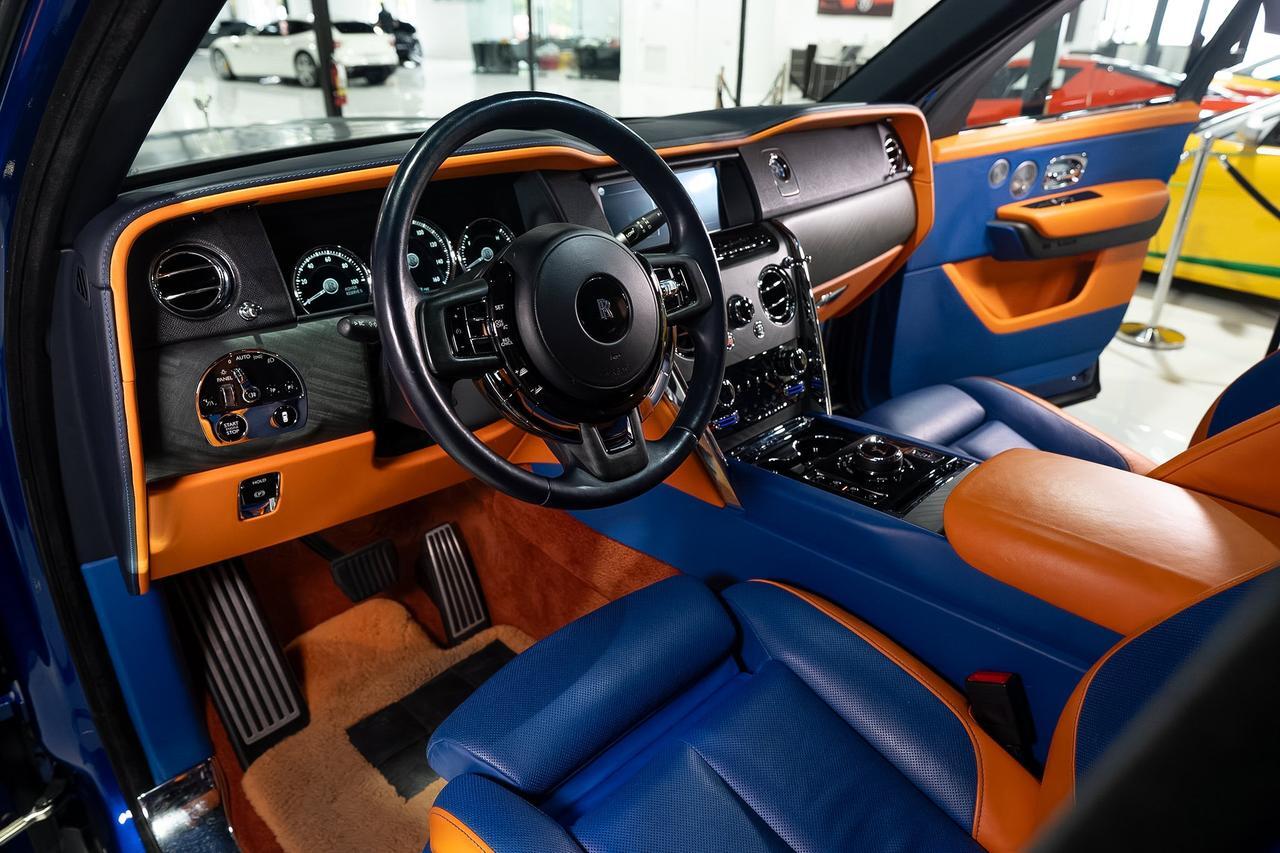 2019 Rolls-Royce Cullinan FOUR-PASSENGER CONFIGURATION! Salamanca Blue paint, Mandarin coachline, bespoke interior AND MORE!!! Fort Lauderdale FL
