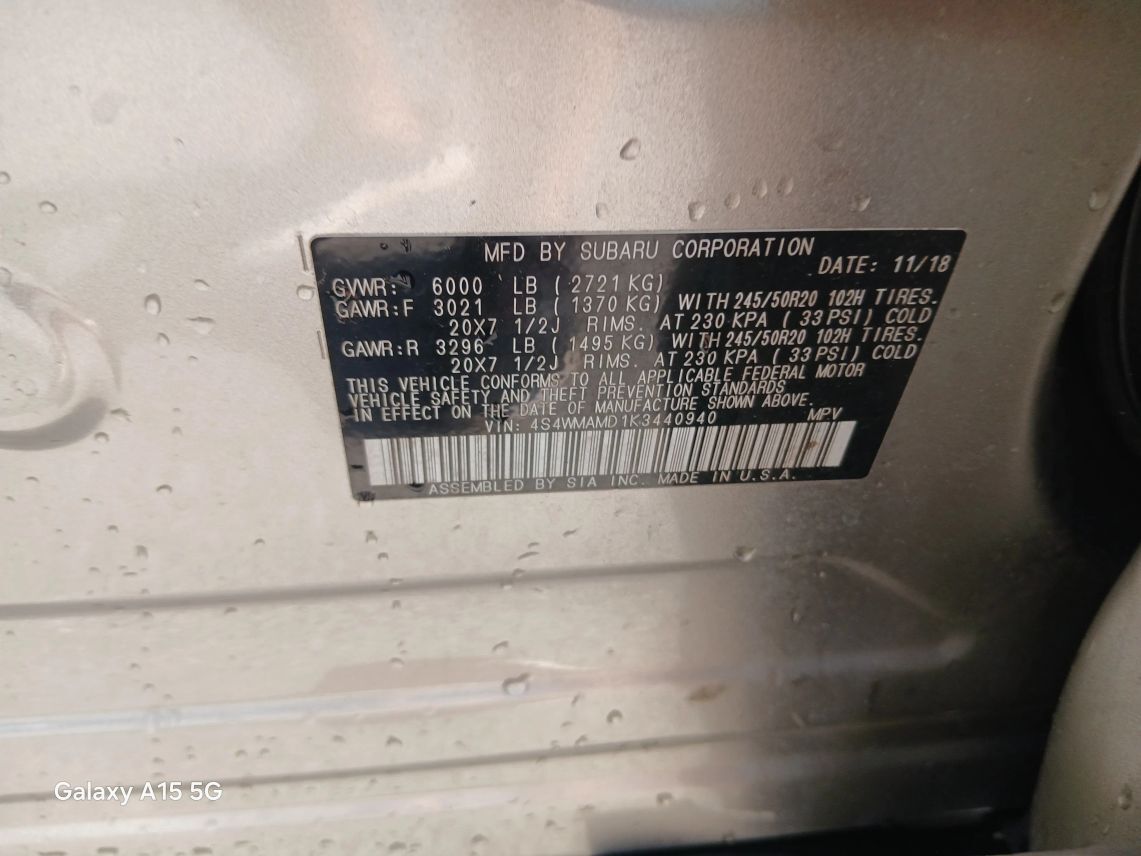 2019 Subaru Ascent Limited Sport Utility 4D Maitland FL