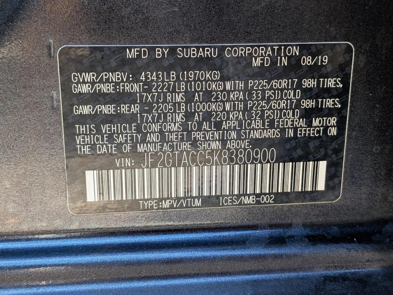 2019 Subaru Crosstrek Premium Roseville CA