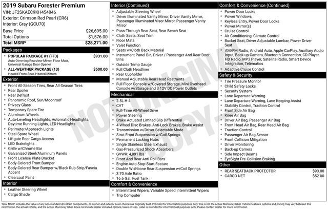 2019 Subaru Forester Premium Raleigh NC