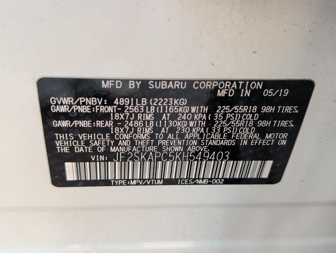 2019 Subaru Forester Sport San Juan TX