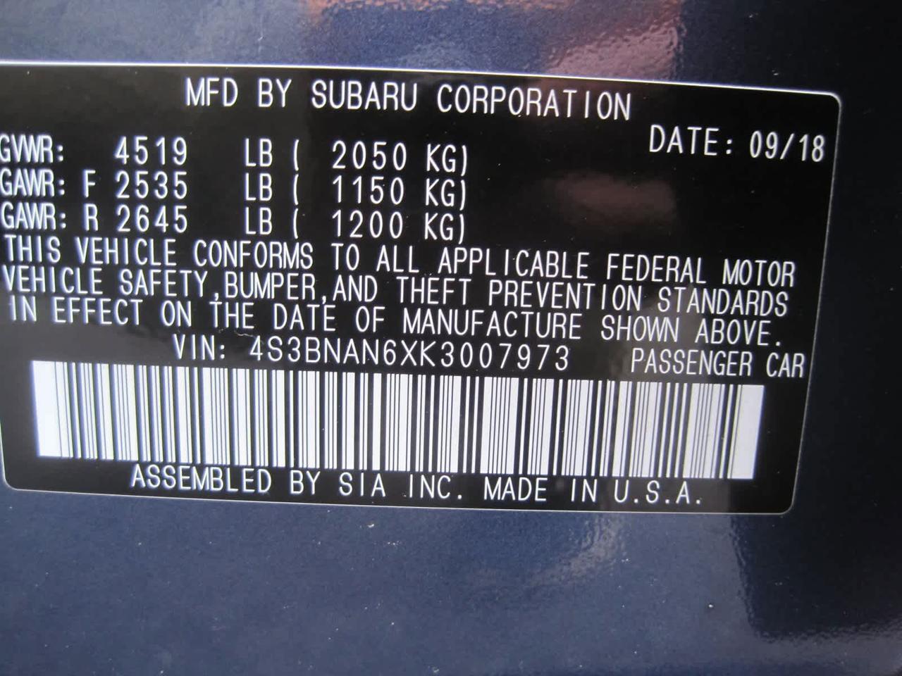 2019 Subaru Legacy Limited Belmont MA