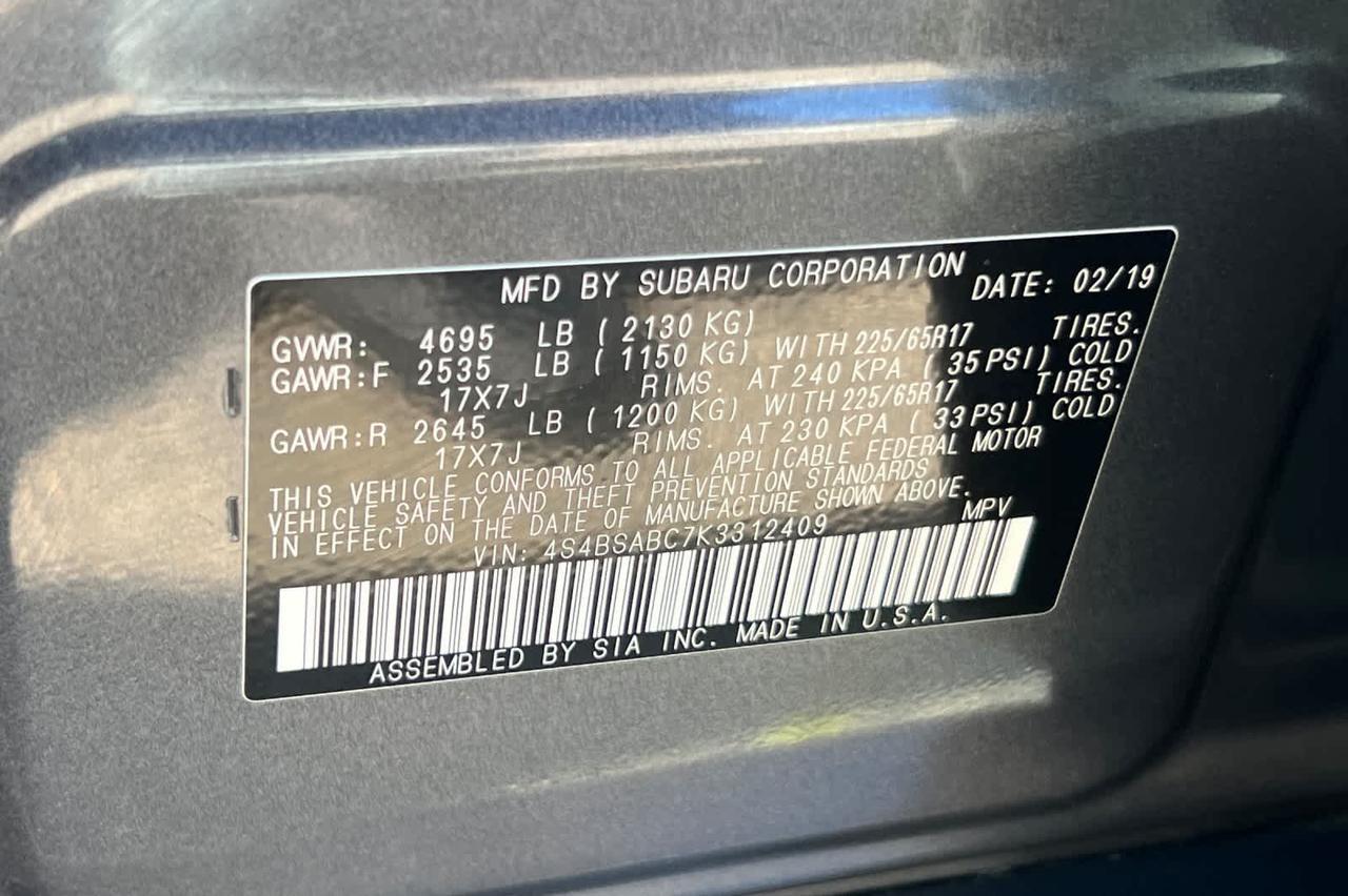 2019 Subaru Outback Roseville CA