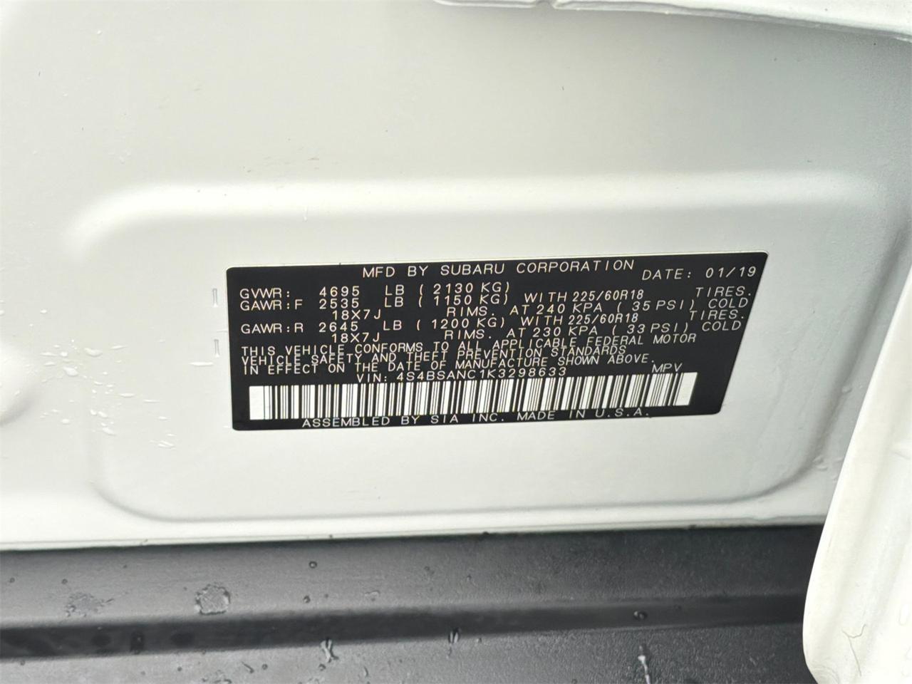 2019 Subaru Outback 2.5i Hagerstown MD