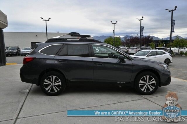 2019 Subaru Outback Limited / AWD / Power & Heated Leather Seats / Sunroof / Navigation / Harman Kardon Speakers / Forward Collision & Blind Spot Alert / Apple CarPlay & Android Auto / Backup Camera / Keyless Entry & Start / 1-Owner Anchorage AK