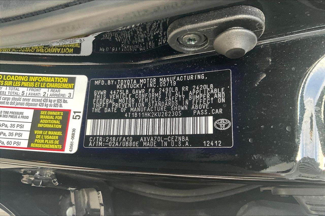 2019 TOYOTA CAMRY L Houston TX