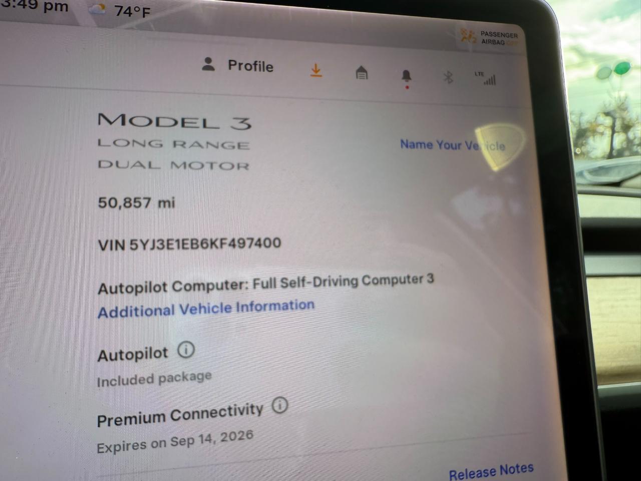 2019 Tesla Model 3 Long Range AWD Jacksonville FL