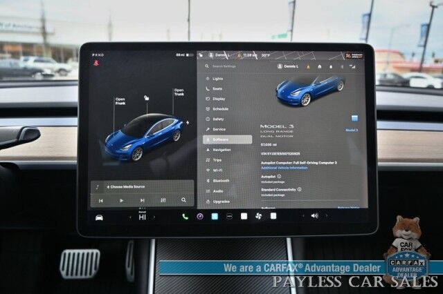 2019 Tesla Model 3 Long Range / AWD / Power & Heated Leather Seats / Fixed Glass Roof / Navigation / Auto Pilot / Adaptive Cruise Control / Lane Departure & Blind Spot Alert / Bluetooth / Back Up Camera / 310 Mile Range Anchorage AK 2019 Tesla Model 3 Long Range / AWD / Power & Heated Leather Seats / Fixed Glass Roof / Navigation / Auto Pilot / Adaptive Cruise Control / Lane Departure & Blind Spot Alert / Bluetooth / Back Up Camera / 310 Mile Range Anchorage AK