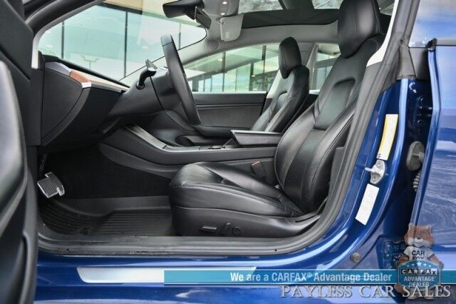 2019 Tesla Model 3 Long Range / AWD / Power & Heated Leather Seats / Fixed Glass Roof / Navigation / Auto Pilot / Adaptive Cruise Control / Lane Departure & Blind Spot Alert / Bluetooth / Back Up Camera / 310 Mile Range Anchorage AK
