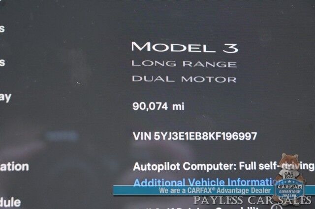 2019 Tesla Model 3 Long Range Anchorage AK