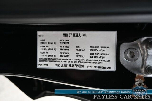 2019 Tesla Model 3 Long Range Anchorage AK