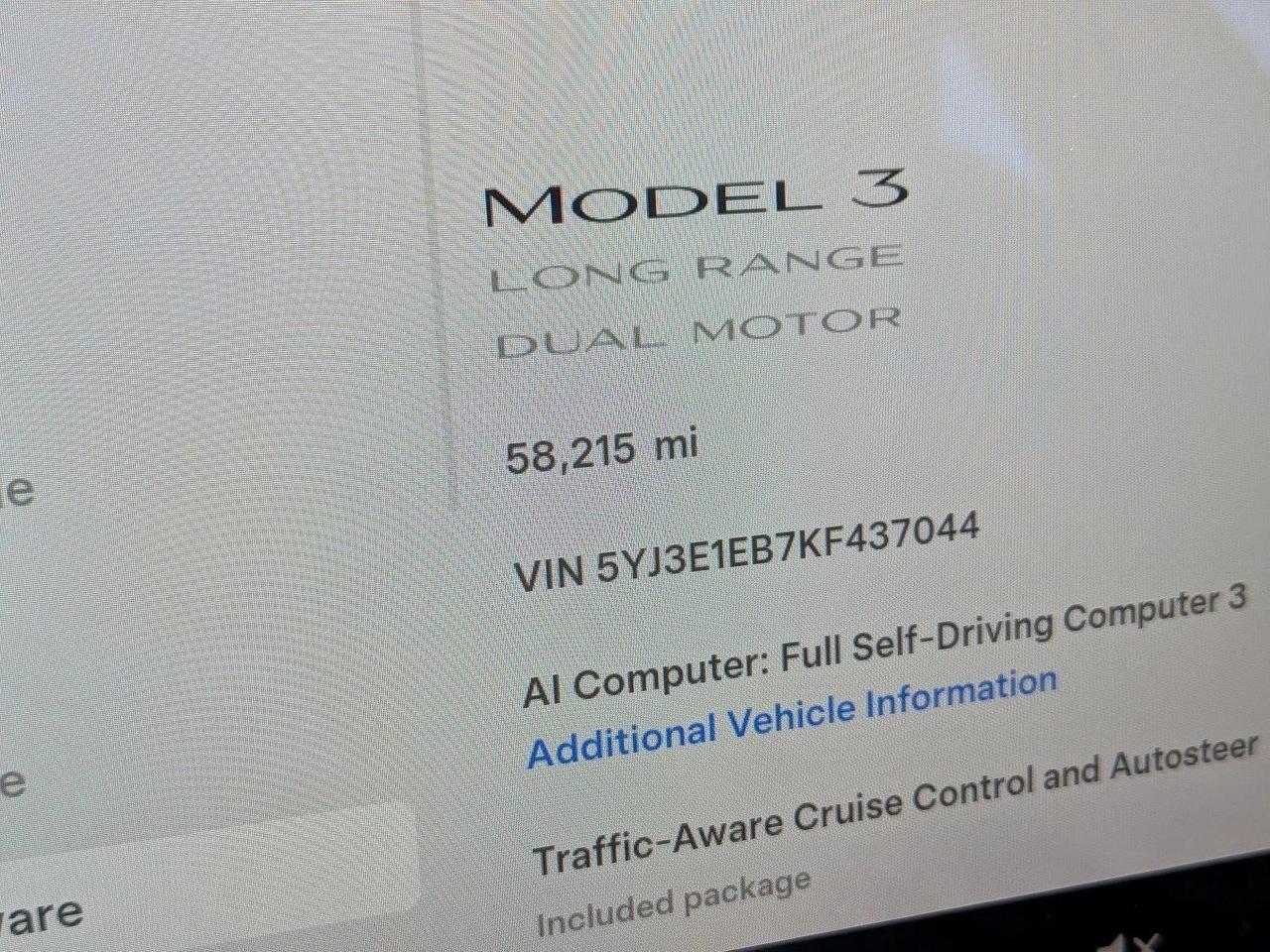 2019 Tesla Model 3 Long Range Roseville CA