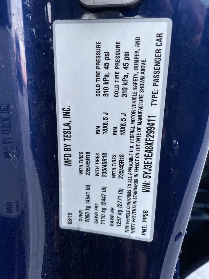 2019 Tesla Model 3 Long Range Springfield VA