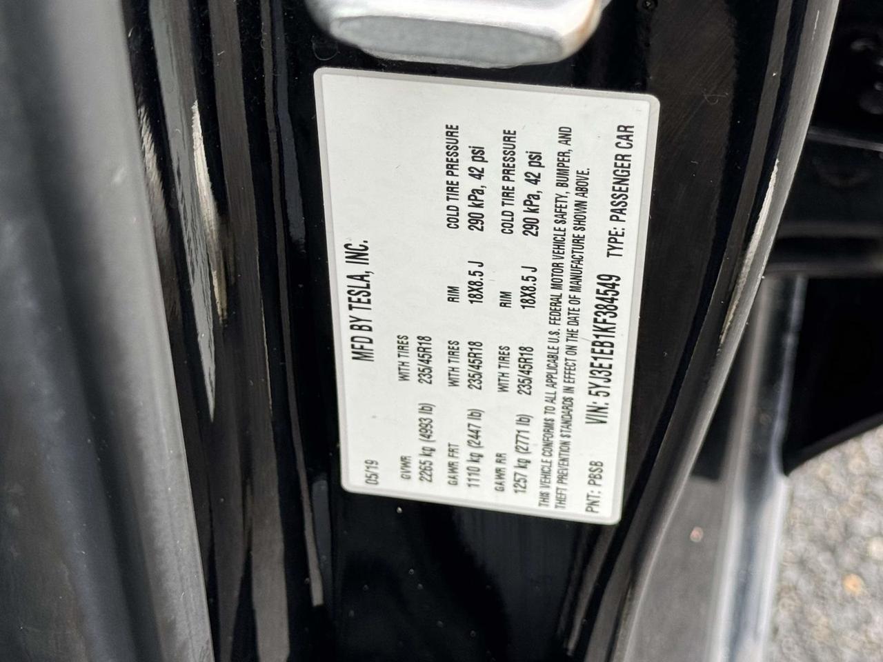 2019 Tesla Model 3 Long Range Alexandria VA