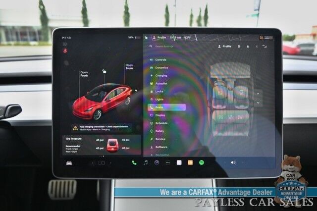 2019 Tesla Model 3 Performance / AWD / 450HP / Full Self Driving Included / Power & Heated Leather Seats / Fixed Glass Roof / Lane Departure & Blind Spot Alert / Bluetooth / Backup Camera / 310 Mile Range / 1-Owner Anchorage AK