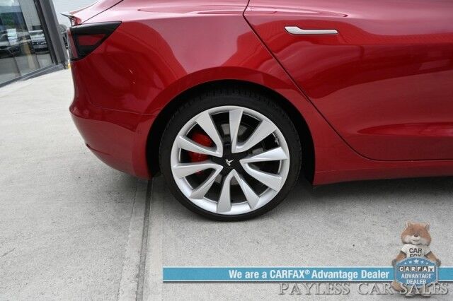 2019 Tesla Model 3 Performance / AWD / 450HP / Full Self Driving Included / Power & Heated Leather Seats / Fixed Glass Roof / Lane Departure & Blind Spot Alert / Bluetooth / Backup Camera / 310 Mile Range / 1-Owner Anchorage AK