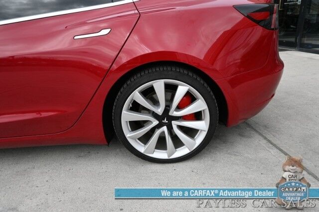2019 Tesla Model 3 Performance / AWD / 450HP / Full Self Driving Included / Power & Heated Leather Seats / Fixed Glass Roof / Lane Departure & Blind Spot Alert / Bluetooth / Backup Camera / 310 Mile Range / 1-Owner Anchorage AK