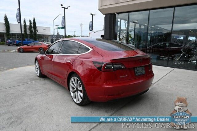 2019 Tesla Model 3 Performance / AWD / 450HP / Full Self Driving Included / Power & Heated Leather Seats / Fixed Glass Roof / Lane Departure & Blind Spot Alert / Bluetooth / Backup Camera / 310 Mile Range / 1-Owner Anchorage AK