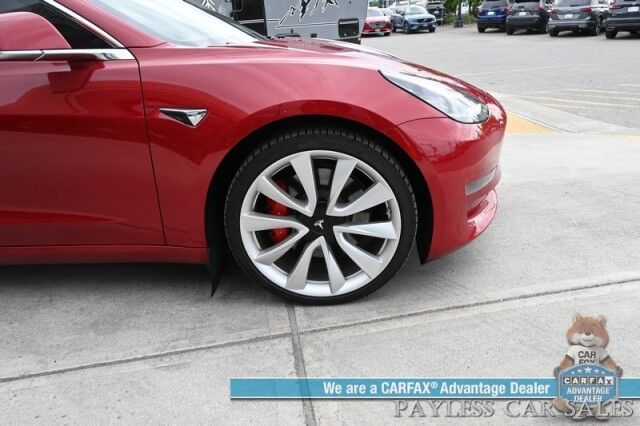 2019 Tesla Model 3 Performance / AWD / 450HP / Full Self Driving Included / Power & Heated Leather Seats / Fixed Glass Roof / Lane Departure & Blind Spot Alert / Bluetooth / Backup Camera / 310 Mile Range / 1-Owner Anchorage AK