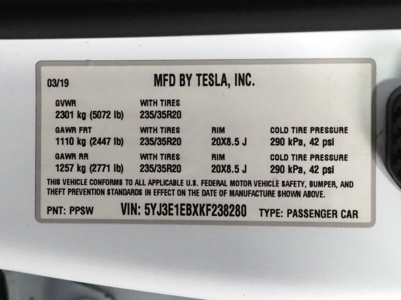 2019 Tesla Model 3 Performance AWD *FULL SELF-DRIVING ENABLED, AUTOPILOT, NAVIGATION, SAFETY ALERTS, SURROUND VIEW CAMERAS, PANORAMA GLASS ROOF, HEATED SEATS, 20 INCH WHEELS, BLUETOOTH Round Rock TX