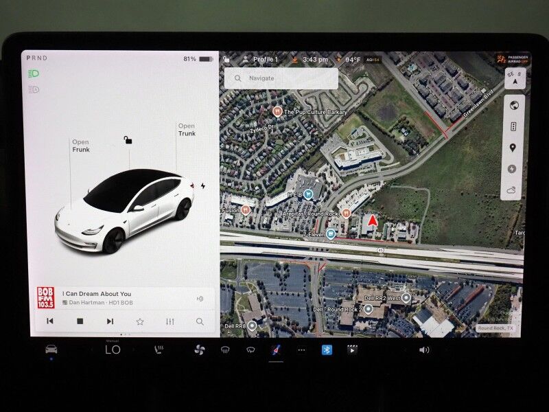 2019 Tesla Model 3 Standard Range Plus *ENHANCED AUTOPILOT, NAVIGATION, SAFETY ALERTS, ADAPTIVE CRUISE, SURROUND VIEW CAMERAS, PANORAMA GLASS ROOF, HEATED SEATS, BLUETOOTH Round Rock TX