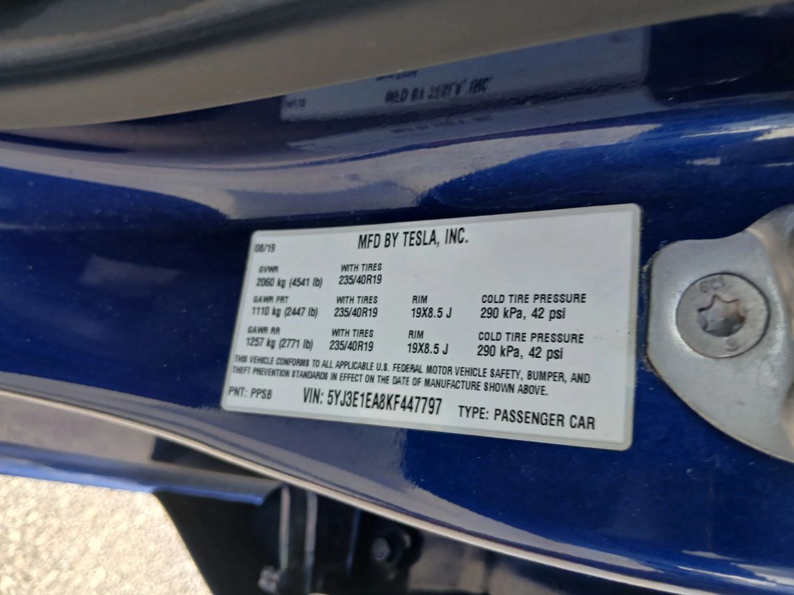 2019 Tesla Model 3 Standard Range Plus Sedan 4D Maitland FL