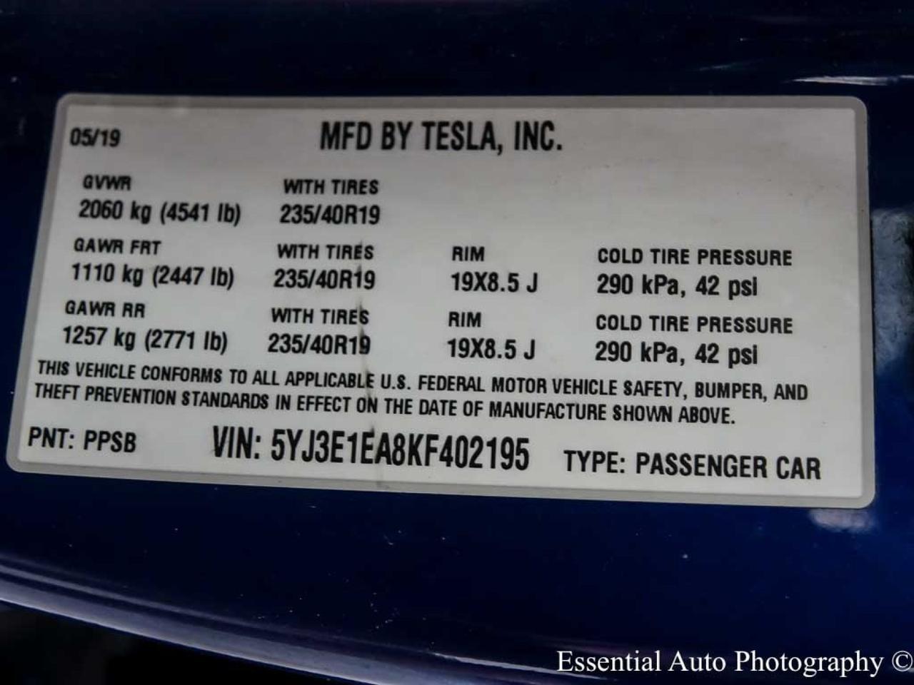 2019 Tesla Model 3 Standard Range Plus Willowbrook IL