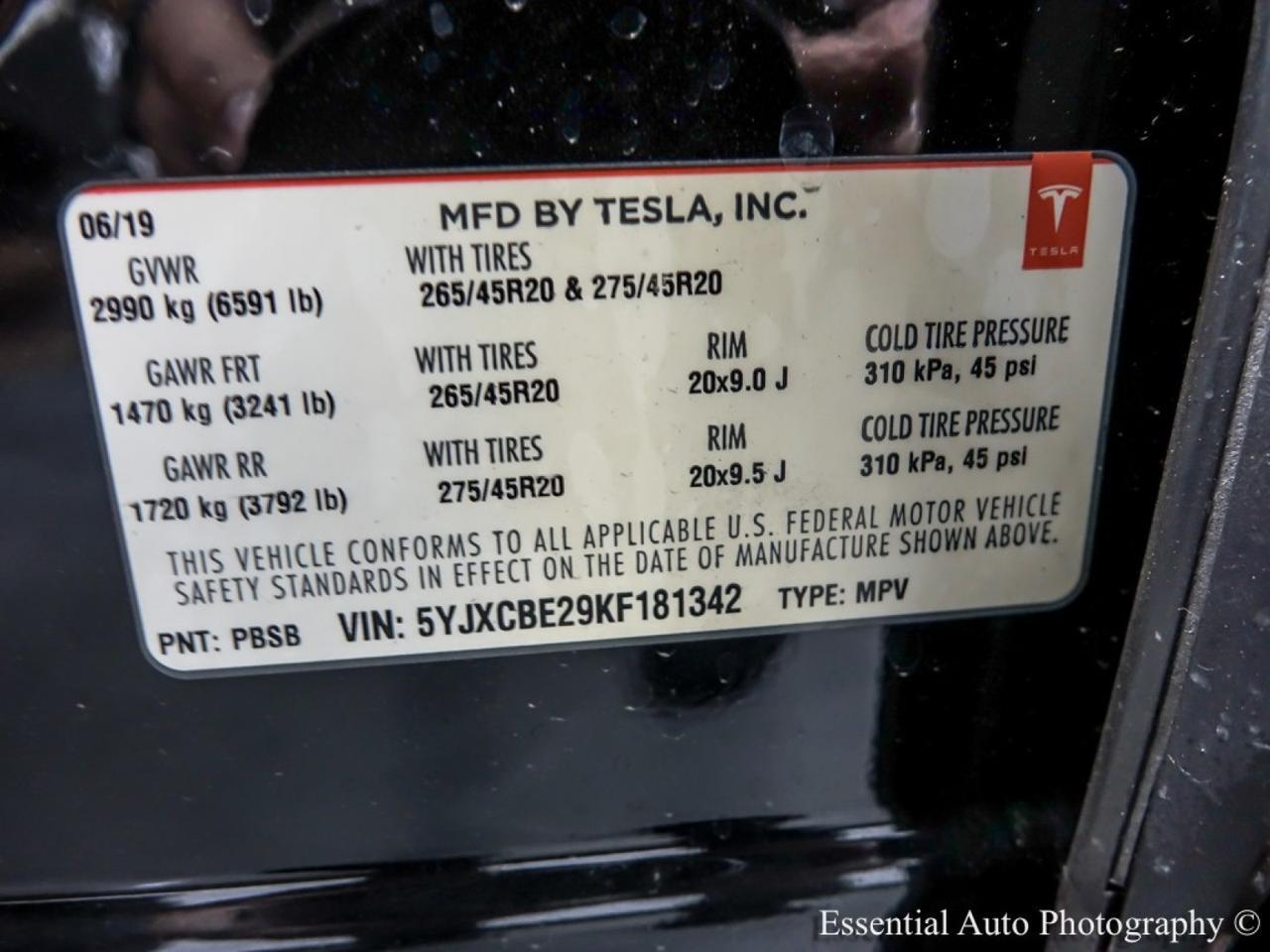 2019 Tesla Model X STANDARD Willowbrook IL