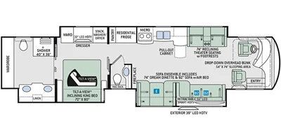 2019 Thor Motor Coach Tuscany 45 MX Class A Motorhome Diesel Red Deer AB