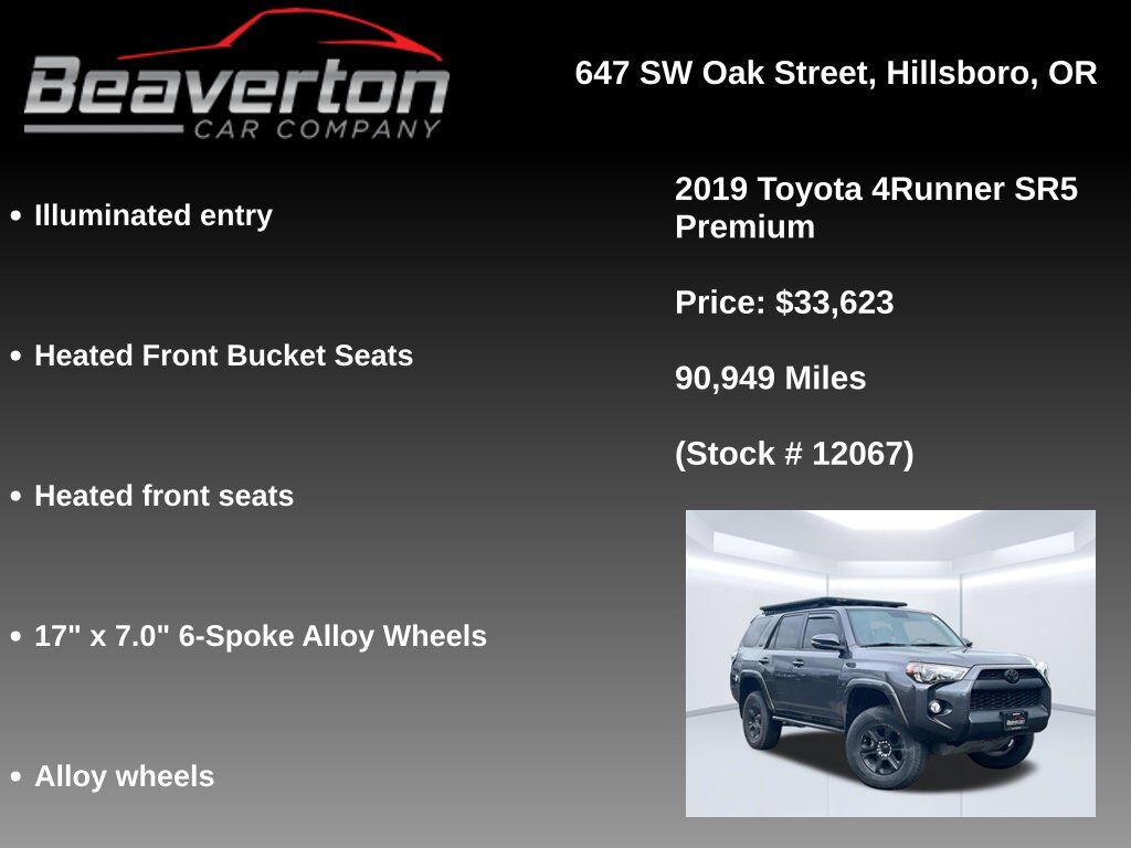 2019 Toyota 4Runner SR5 Premium OR