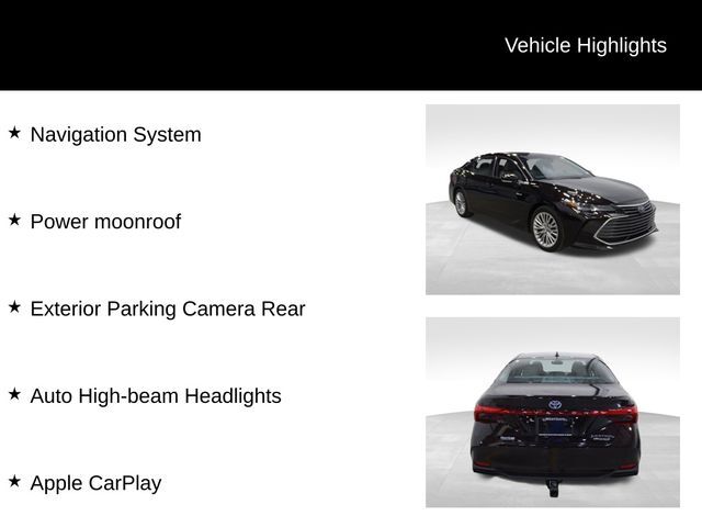2019 Toyota Avalon Hybrid Limited Raleigh NC